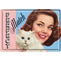 Carte postala metalica Perfect Match - Potrivire Perfecta