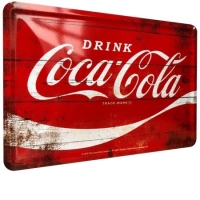 Carte postala metalica Drink Coca-Cola - Beti Coca-Cola