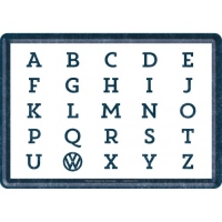 Carte postala metalica Volkswagen-ABC