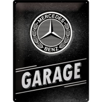 Placa metalica 30x40 Mercedes-Benz - Garaj