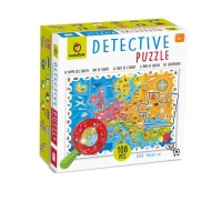 Puzzle Micul detectiv - Harta Europei, Ludattica, +5 ani