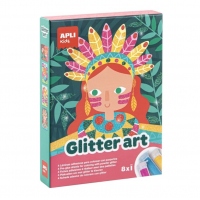 Set creativ cu sclipici, 5 ani +