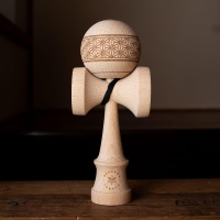 Joc de indemanare Kendama Israel Antiskid - Natural Hog Asanoha