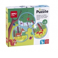 Trio Puzzle Animalele si Habitatele lor, 24 piese