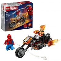 LEGO Marvel Super Heroes - Omul Paianjen vs Calaretul fantoma pe motocicleta - 76335