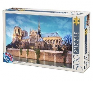 Puzzle 500 piese Peisaje de zi - Notre Dame, Paris