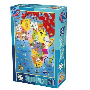 Puzzle 240 piese - Harta Africii