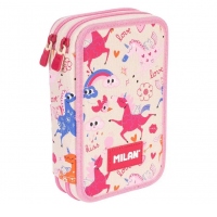 Penar 2 fermoare Flowicorn bej echipat MILAN, 1264FLCBG