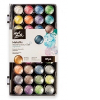 Acuarele metalizate Mont Marte, 37 piese