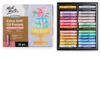 Pastel ulei extra fin nuante pastelate Mont Marte, 26 piese/set