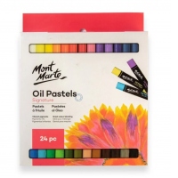 Creioane Oil Pastel Mont Marte, 24 piese/set