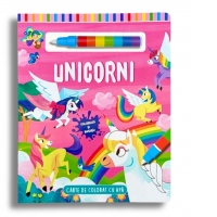 Unicorni. Carte de colorat cu apa