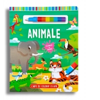 Animale. Carte de colorat cu apa