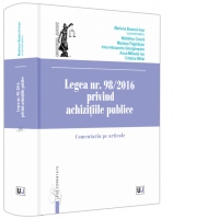 Legea nr. 98/2016 privind achizitiile publice. Comentariu pe articole