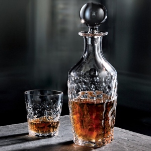 Set 6 Pahare Whisky cu Decantor Cristal Bohemia. Editie Limitata Marble