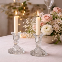 Set 2 Sfesnice Cristal Bohemia Diamond 10 cm