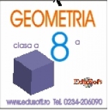 Geometria cl. a VIII-a, tratata computerizat - software educational -