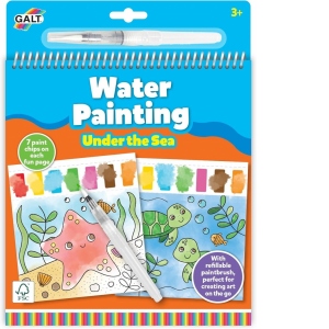 Water Painting: Carte de colorat Animalute marine