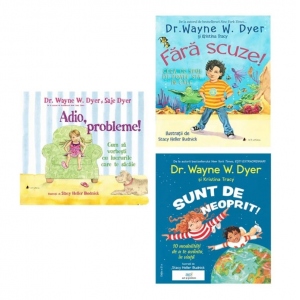 Pachet Carti pentru copii: 1. Fara scuze! Ceea ce spui iti poate sta in cale; 2. Adio, probleme! Cum sa vorbesti cu lucrurile care te sacaie; 3. Sunt de neoprit! 10 modalitati de a te avanta in viata