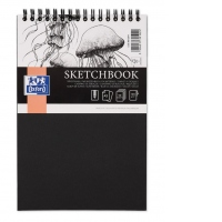 Bloc desen Sketchbook A5 cu spira dubla, 50 file, hartie 100g/mp