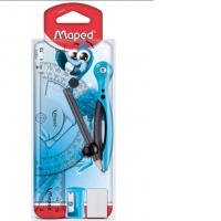 Trusa geometrie Maped Pulse, culoare albastru 8 piese