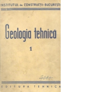 Geologia tehnica, 1