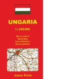 UNGARIA - Harta rutiera (Scara: 1:550.000/dim. 60x90 cm) (HR05)