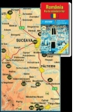 ROMANIA - HARTA MANASTIRILOR (Scara: 1:850.000/dim. 70x100 cm) (HT02)