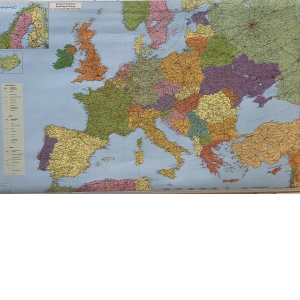 EUROPA - Harta Rutiera (laminata)