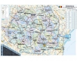 Romania  Harta Administrativa (Hp08L)