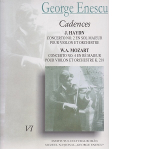 Caiete George Enescu (volumul 6) - Cadences. J.Haydn, W.A.Mozart