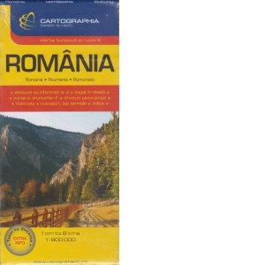 Harta turistica si rutiera Romania