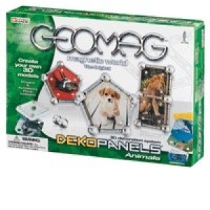 GEOMAG - DEKOPANELS (3D Decoration System, 6+) - Animale (Images and Accessory Pack included)