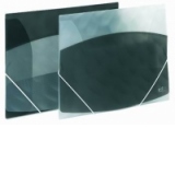 Mapa plastic cu elastic, A4, inmag.8mm,cul neagru/transparent (PS - 1005)