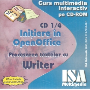 Initiere in Openoffice (procesarea textelor cu Writer) (curs multimedia interactiv pe CD-ROM)