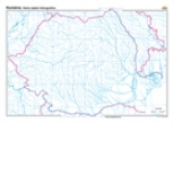 Harta Romaniei - reteaua hidrografica (140x100cm)