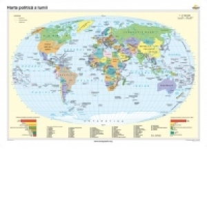 Harta politica a lumii (100 x 140 cm)