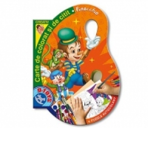Carte de colorat si citit - Pinocchio
