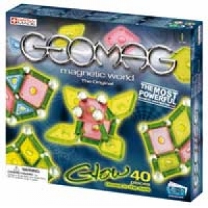 Geomag - Glow 40 pieces - Glows in the dark (6+)