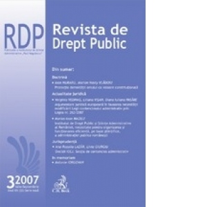 Revista de Drept Public, Nr. 3/2007