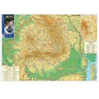 Rom&#226;nia Harta Turistic&#259;: 200 x 140 cm