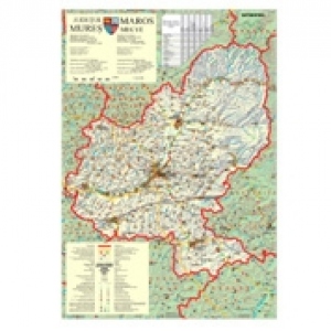 Harta Jude&#355;ul Mure&#351; - Dimensiune: 100 x 70 cm