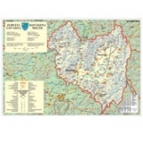 Harta Jude&#355;ul Covasna - Dimensiune: 100 x 70 cm