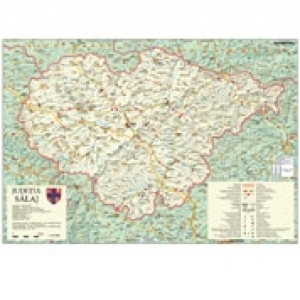 Harta Judetul Salaj - Dimensiune: 100 x 70 cm