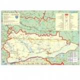 Harta Judetul Calarasi - Dimensiune: 100 x 70 cm