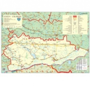 Harta Judetul Calarasi - Dimensiune: 100 x 70 cm
