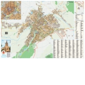 Harta Municipiul Sibiu - Dimensiune: 100 x 70 cm