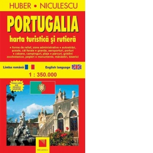 Portugalia. Harta turistica si rutiera