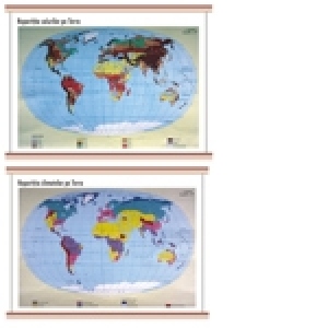 Repartitia solurilor pe Terra/Repartitia climatelor pe Terra (plansa duo)