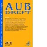 Analele Universitii din Bucuresti, 2007 - II (aprilie-iunie)